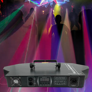 Luz láser de escenario RGB a todo Color en forma de abanico de seis cabezas, cuerpo de aluminio de Control DMX512 para KTV Disco Night Club Light Show - Product Image 5