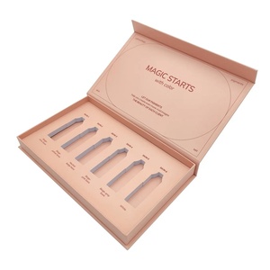 กล่องกระดาษแม่เหล็กแบบพลิกเปิดด้านบน ออกแบบโลโก้ฟรี สำหรับบรรจุภัณฑ์เครื่องสำอาง กล่องของขวัญพร้อมริบบิ้น - Product Image 5