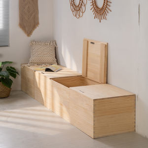 Armoire de plancher en bois massif personnalisée pour la maison rangement en <span class=keywords><strong>baie</strong></span> vitrée avec rebord de fenêtre bas rangement en tatami meubles de balcon - Product Image 2