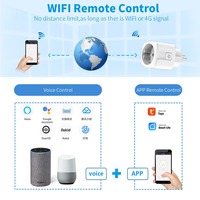 Prise intelligente Tuya WiFi Zigbee 16A EU avec moniteur d'énergie, prise sans fil