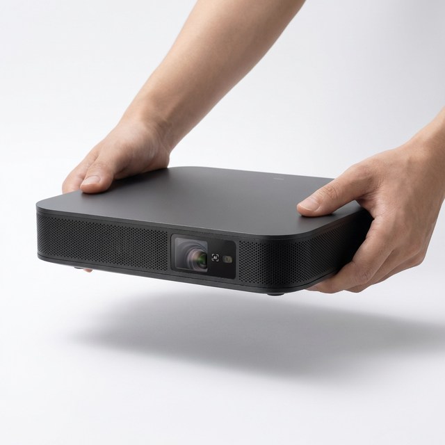 Android 13.0 Mini Video Projector with WiFi 4K Resolution Built-In Speakers DLP Lens for Streaming Movies TV Shows 2G RAM