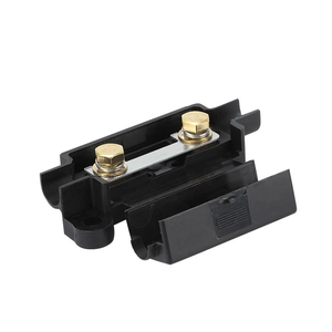 Caja de Fusibles Universal para Automóviles, de 1 Vía, con <span class=keywords><strong>Portafusibles</strong></span> de Horquilla Pequeña, 60V 36V 24V 12V, Base de Fusibles de 100A, Negra, ANS-H2 - Product Image 4