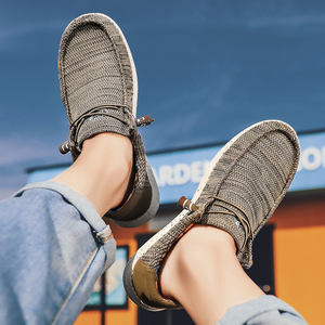 Modèle luxe classique Mocassins décontractés Taille <span class=keywords><strong>46</strong></span> <span class=keywords><strong>Chaussures</strong></span> de marche tendance pour homme <span class=keywords><strong>Chaussures</strong></span> <span class=keywords><strong>bateau</strong></span> en toile avec logo personnalisé pour hommes - Product Image 2