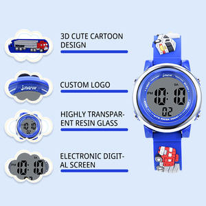 Montre-bracelet pour enfants au design innovant Montre de sport étanche de haute qualité de style dessin animé Alarme d'arrêt Fonction lumineuse pour enfants - Product Image 4