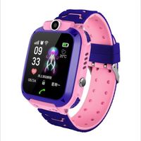 Montre connectée pour enfants Q12, étanche IP67, écran TFT, SOS, anti-perte, carte SIM 2G, GPS, calendrier, horloge, appel, localisation, écran tactile