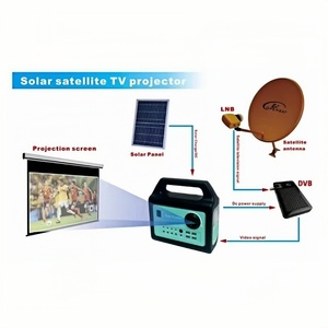 <span class=keywords><strong>Projecteur</strong></span> portable Veacine FZ01 LED Android 12 avec panneau <span class=keywords><strong>solaire</strong></span> pour TV satellite extérieure - Product Image 4