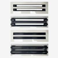 Système de climatisation moderne HVAC, grille d'aération de plafond réglable, diffuseur linéaire à fentes