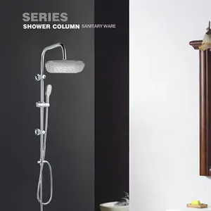 Shower Room New Design Columna De Ducha Rain Hand Shower Set Sus304 Chromer Shower head Kit