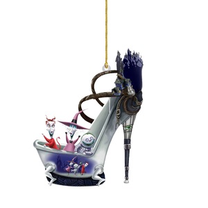 Addobbi di Halloween Ciondolo Nightmare <span class=keywords><strong>Before</strong></span> <span class=keywords><strong>Christmas</strong></span> Personaggio Cartone Animato Jack e Sally in Acrilico Ornamenti da Appendere per Albero di Natale - Product Image 2