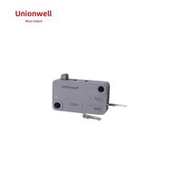 Micro-interrupteur DEWO 16A SPST à levier, conception à broche à piston, indice de protection IP41, 250VAC, usage industriel pour moteurs d'actionneurs