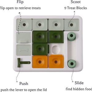 Jouets interactifs pour chiens très demandés : Boîte de distribution de nourriture lente pour l'entraînement de l'IQ et le jeu autonome des animaux de compagnie (vente en gros) - Product Image 4