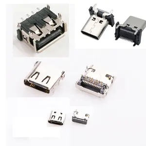 Typc C 16 pinos USB C conector fêmea SMD 2.0 A tipo receptáculo soquete SMT duplo fêmea conector tipo vertical usb conector