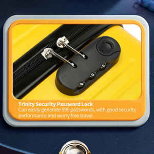 Unisex bagaglio a mano per bambini da 18 pollici modelli popolari borsa Trolley portatile ABS + PC con ruote Spinner per valigia da viaggio - Product Image 3