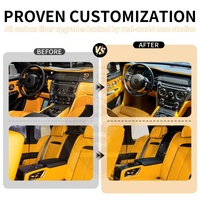 Pour Rolls Royce Cullinan SUV modèle voiture intérieur Kit mise à niveau noir-B Style Console centrale panneau garniture fenêtre bouton de commande cadres