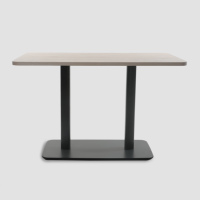 Nouvelle conception moderne de table à manger en aluminium et acier, écologique, durable, facile à nettoyer, pour cantine, hôtel, école, hôpital