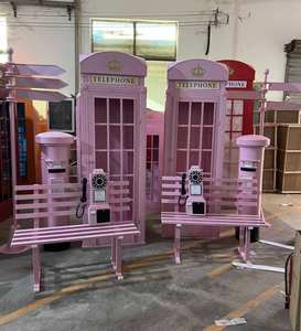 2024 gran oferta adorno estilo británico Rosa <span class=keywords><strong>Londres</strong></span> cabina telefónica modelo de cabina telefónica de <span class=keywords><strong>Londres</strong></span> para decoración al aire libre - Product Image 3