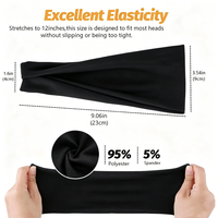 Diadema Deportiva de Yoga IFOND de Poliéster, Absorbente de Sudor, de Secado Rápido, Antideslizante, con Logotipo Personalizado, Bandas para el Cabello para Correr, Accesorios para el Cabello para Mujeres y Hombres