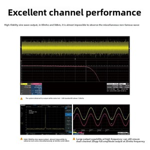 Sdg1062x 60 MHz Máy phát tín hiệu kỹ thuật số được trang bị với LCD hiển thị tín hiệu máy phát điện tần số - Product Image 4