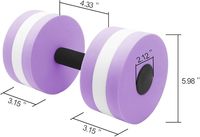 Haltères aquatiques Wellshow, haltères pour exercices aquatiques, entraînements d'aérobic aquatique, haltères en mousse pour hommes et femmes, outil de fitness pour sports aquatiques