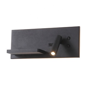 Đèn Nền 4W + Đèn Chiếu Điểm Điều Chỉnh Được Đèn LED Đọc Sách Tường Hiện Đại 3W Có Cổng USB Và Bộ Sạc Không Dây - Product Image 1