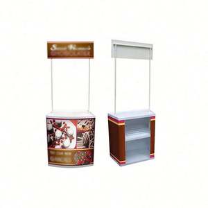 Best Selling Wholesale Advertising Exhibition Pop up Promotion <b>Folding</b> Display Table Counter Promotion Table - Product Image 1