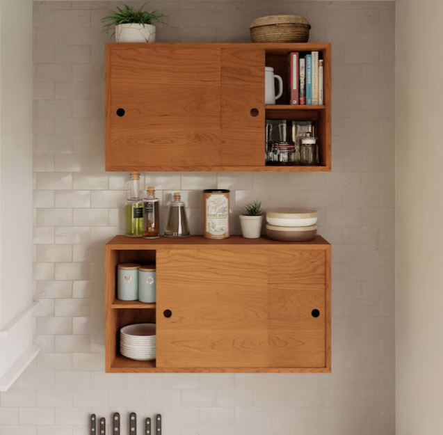 Factory Wholesale Wood Wall Mounted Floating