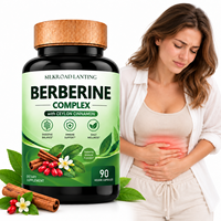 Complexe de berbérine, complément alimentaire avec cannelle de Ceylan, 90 capsules végétales, soutien digestif, immunitaire et bien-être quotidien