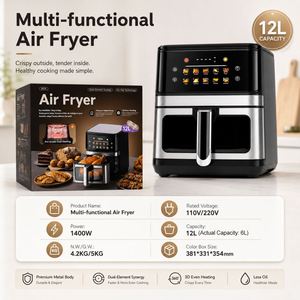 Nouvelle Friteuse à Air Chaud Électrique Intelligente 6L Sans Huile avec Écran Tactile et Revêtements Antiadhésifs – Vente en Gros Chine - Product Image 6