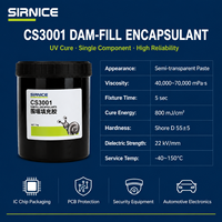 Adhésif de scellement UV monocomposant haute viscosité sans coulée pour emballage de puces PCB et applications automobiles CS3001
