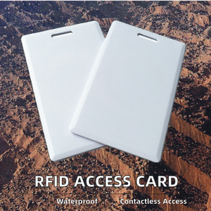 บัตรควบคุมการเข้าออกแบบเปลือกหอย TK4100 ความหนา 1.8 มม. สำหรับบริษัท บัตร RFID เปล่า ทำจาก ABS สำหรับบัตร Proximity กันน้ำ - Product Image 2