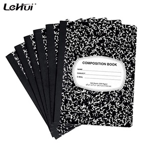 Cuaderno <span class=keywords><strong>de</strong></span> Composición <span class=keywords><strong>de</strong></span> 100 Hojas con Rayas Anchas, Color Negro Mármol, Paquete <span class=keywords><strong>de</strong></span> 12, al Mejor Precio <span class=keywords><strong>de</strong></span> China, para 100 Hojas <span class=keywords><strong>de</strong></span> Doble Cara - Product Image 3