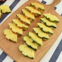Kunststof kunstmatige ananasschijfjes, gesimuleerde nep fruitplakjes, milieuvriendelijke huisdecoratie, feest, Thanksgiving, Kerstmis, fruitplateau