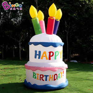 Torta Gonfiabile LED Personalizzata per Compleanno, Modello Pubblicitario Gigante per Decorazioni Festive - Product Image 1