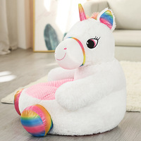 Canapé en peluche animale Chaise pliante à dossier pour enfants Fauteuil en peluche paresseux Fauteuil en peluche Ours en peluche Canapé pour enfants Siège pour bébé