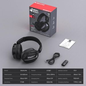 <span class=keywords><strong>ONIKUMA</strong></span> GT887 ชุดหูฟังสำหรับเล่นเกมแบบไตรโหมดไร้สายบลูทูธแบบมีสายตัดเสียงรบกวนเบสทุ้มลึก ความสะดวกสบายตลอดวันสำหรับ PC/PS - Product Image 6