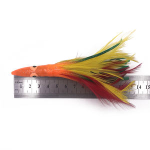 6,5 pulgadas 75G gran oferta pluma pulpo falda atún curricán pesca calamar señuelos para Wahoo atún pesca de agua salada - Product Image 4