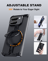 Coque de Téléphone en Métal Assemblée avec Support Rotatif à 360 Degrés pour Google Pixel 9 Pro Fold