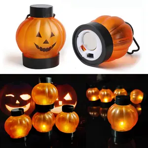 Halloween Pumpkin Lights Led Tea Light Battery Operated Portable Lantern Creative Home Party Bar Halloween Decorations