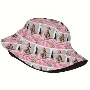 Casquette d'été en polyester léger personnalisable chapeau seau imprimé floral personnalisé cadeau de fête des mères parfait pour maman pour la pêche - Product Image 4