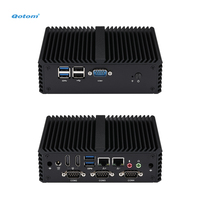 Mini PC Industrial Sin Ventilador Qotom Q30400P, Carcasa de Aluminio, Intel Haswell Broadwell, 4 COM, 2 LAN, 6 USB, Doble HD