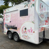 Remorque mobile de camion de nourriture Siristar avec cuisine complète et réfrigération idéale pour la vente au détail, les événements et la restauration
