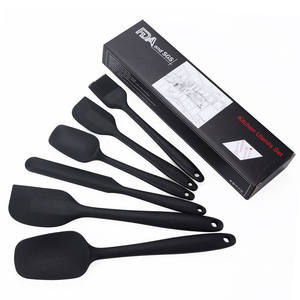 <strong>Silicone</strong> <strong>Spatula</strong> Set with Stainless Steel Core Utensils - Product Image 1