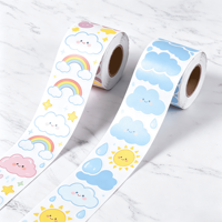 Etiquetas Adhesivas Ecológicas, Duraderas e Impermeables con Forma de Pata de Perro para Bolsas de Comida para Mascotas y Cajas de Regalo