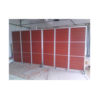 EBUNGE Cloison de séparation mobile pliable en MDF et aluminium de 32 mm pour salle de sport, bureau, école, chambre, salon et entrepôt