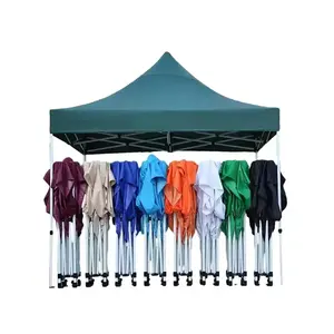 Tente d'exposition extérieure pliable et facile de 3x3m, tente de gazebo portable de 10x10 pi, tente d'abri instantanée pour événement, fête de mariage - Product Image 4