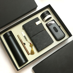 Cuaderno de diario negro personalizado ejecutivo de <span class=keywords><strong>marketing</strong></span> promocional al por mayor con juego de papelería de regalo de taza y bolígrafo - Product Image 1