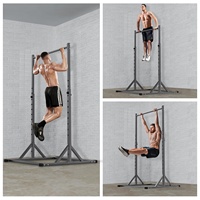 VIGFIT Barre de traction, Station de tractions, Supports de dips, Barre horizontale multifonctionnelle pour portes, Supports de dips multifonctionnels