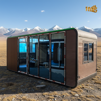 Cabine moderne en acier préfabriqué à panneaux sandwich, mini cabine Apple modifiée à partir d'un conteneur maritime de 20 pieds ou 40 pieds, bureau portable, appartement, école