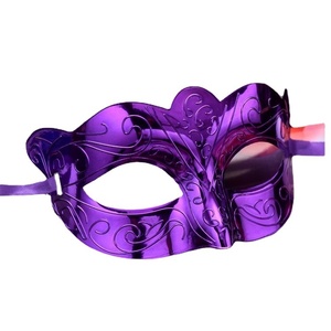DAMAI Colorful Mardi Gras Mask Decoration Gold Shining Plated Party Mask for Wedding Props Masquerade Party Halloween Carnival - Product Image 5