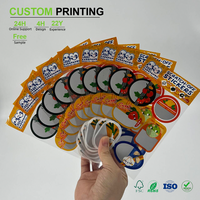 Autocollant transparent à gratter personnalisé pour enfants, jeux éducatifs avec impression de dessins animés mignons, découpé à la forme, en PET, pour usage éducatif
